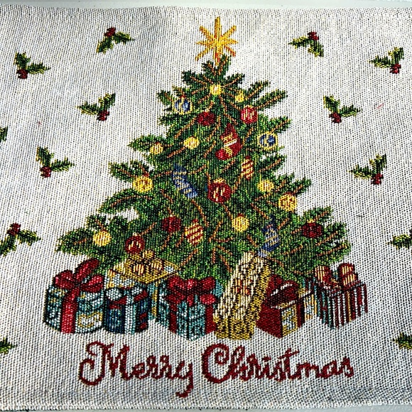 Tapestry placemats holiday
Christmas house set of two Merry  Christmas Tree New - Picture 3 of 7